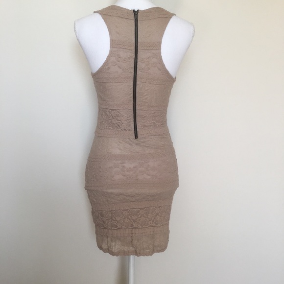 Twenty One Tan Lace Tank Stretch Dress - Picture 5 of 8